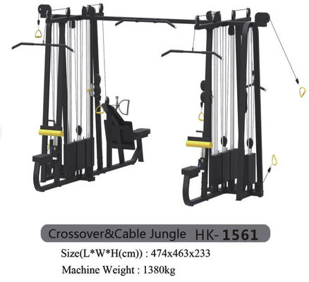 OEM Commerciële van de de Gymnastiekmachine van de Kabeloversteekplaats Multifunctionele het Poederdeklaag