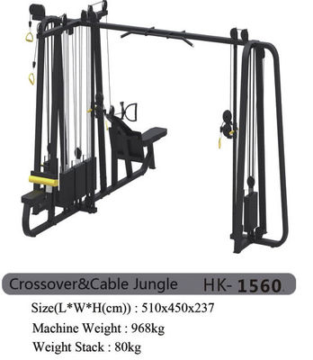OEM Commerciële van de de Gymnastiekmachine van de Kabeloversteekplaats Multifunctionele het Poederdeklaag