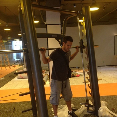 Uitvoerige de Rijmachine van TrainerFitness Smith Machine Squat Rack Gym