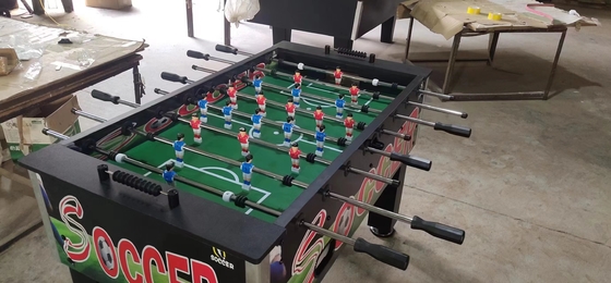 Aanpasbare kleur voetbal voetbal spel tafel Met ABS Ball MDF Rail