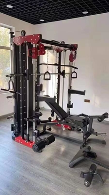 Home Gym Fitness Oefenapparatuur Rack Geïntegreerde trainer Functionele Smith Squat Rack