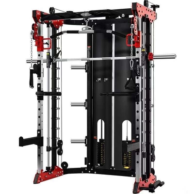 Home Gym Fitness Oefenapparatuur Rack Geïntegreerde trainer Functionele Smith Squat Rack
