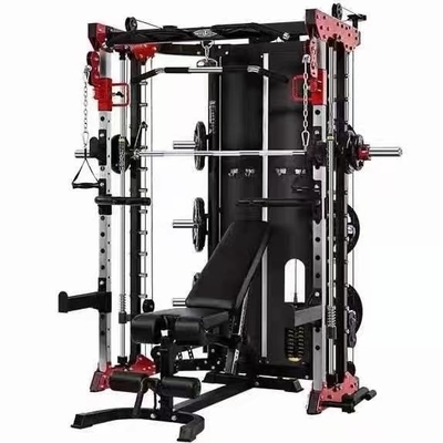 Home Gym Fitness Oefenapparatuur Rack Geïntegreerde trainer Functionele Smith Squat Rack
