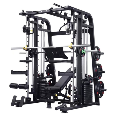 Poedercoating Gym Fitness apparatuur Multifunctionele Smith Weight Stack Trainer