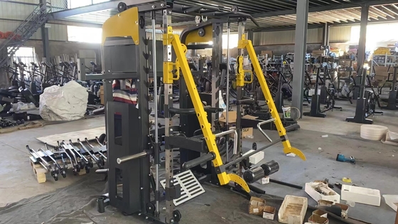 Poedercoating Gym Fitness apparatuur Multifunctionele Smith Weight Stack Trainer